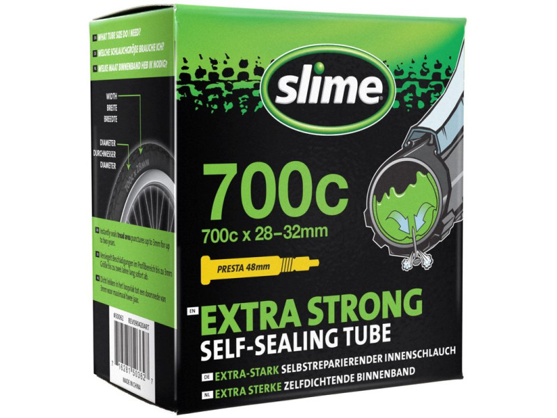 Duše Slime Standard – 700 x 28-32, galuskový ventil