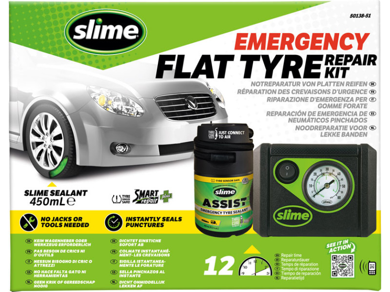 Opravná sada Slime Smart Repair Plus – pro defekty osobních vozů