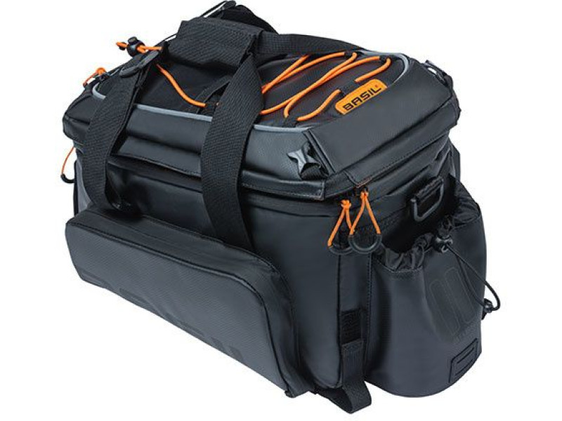 Brašna na nosič Basil Miles XL Pro – černá/oranžová