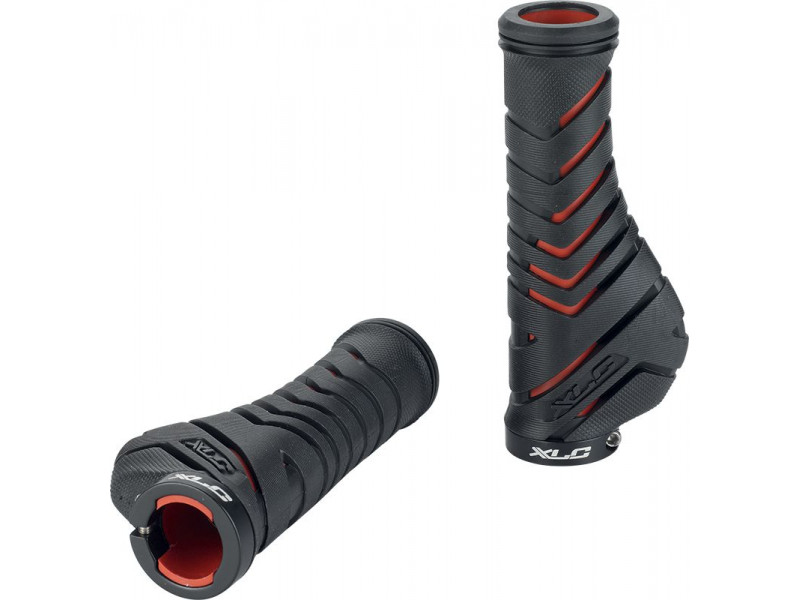 Gripy XLC GR-S30, 130 mm – černá/červená