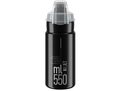 Cyklistická láhev Elite Jet Plus – 550ml černá Cyklistická láhev Elite Jet Plus – 550ml černá