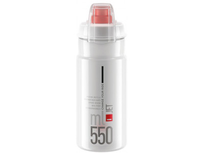 Cyklistická láhev Elite Jet Plus – 550ml čirá Cyklistická láhev Elite Jet Plus – 550ml čirá