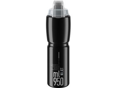 Cyklistická láhev Elite Jet Plus – 950ml černá Cyklistická láhev Elite Jet Plus – 950ml černá