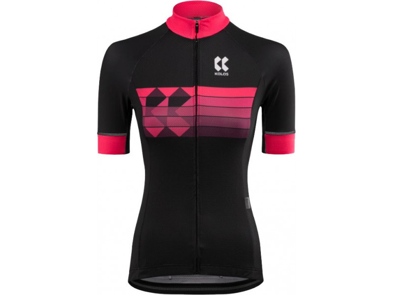 Dámský cyklistický dres KALAS motion Z – černá/růžová