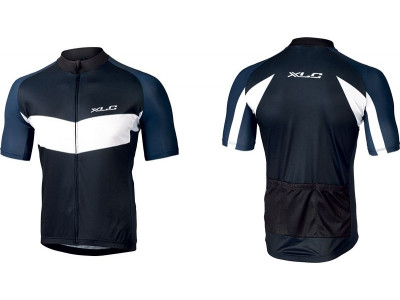 Pánský cyklistický dres XLC Basic JE-S17 – modrá/černá/bílá Pánský cyklistický dres XLC Basic JE-S17 – modrá/černá/bílá