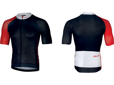 Pánský cyklistický dres XLC Race JE-S21– modrá/červená/bílá