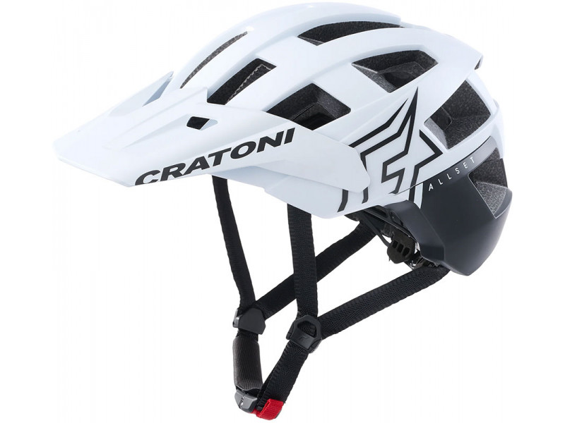 Cyklistická helma Cratoni AllSet Pro – černá/bílá