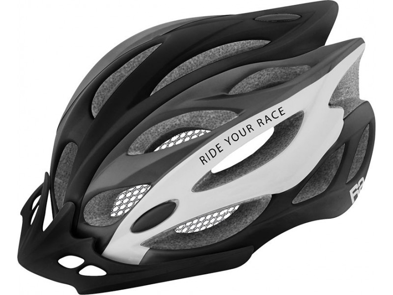 Cyklistická helma R2 ATH01A1 WIND – černá/bílá