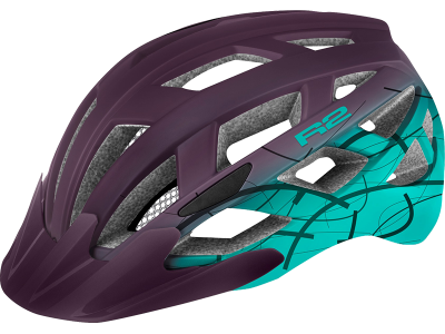Cyklistická helma R2 ATH18E LUMEN – fialová/tyrkysová