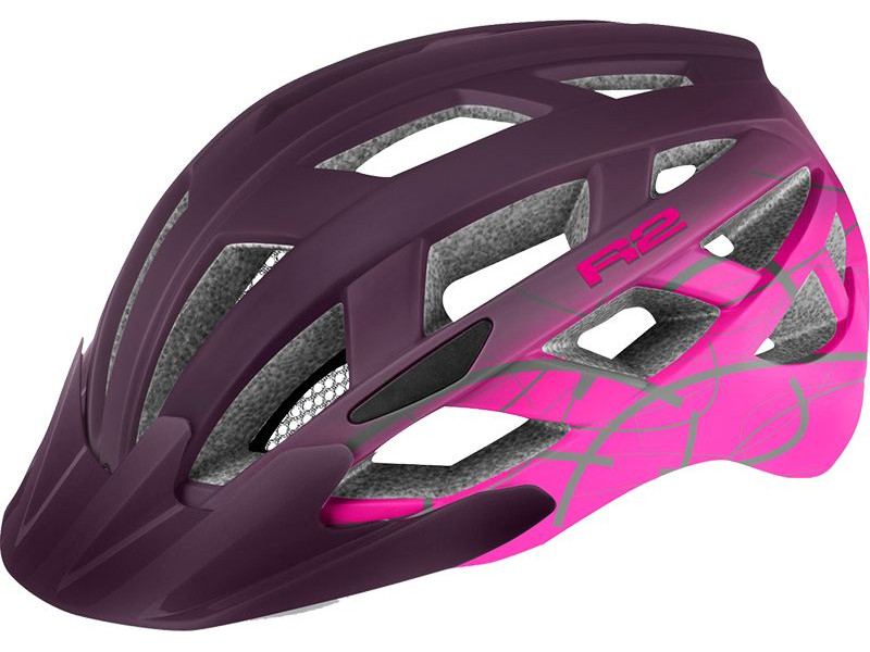 Cyklistická přilba R2 ATH18N LUMEN – fialová/růžová