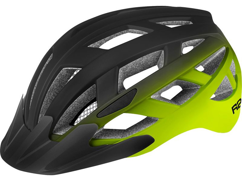 Cyklistická helma R2 ATH18P LUMEN – černá/zelená
