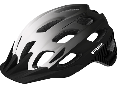 Cyklistická helma R2 ATH22D CLIFF – černá/bílá