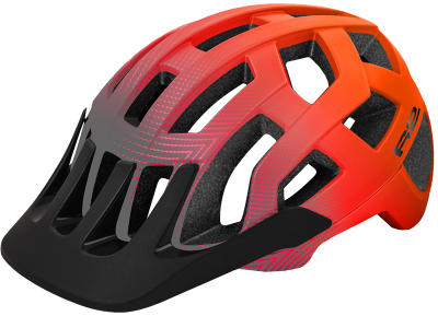 Cyklistická helma R2 ATH24D FARGO – oranžová/šedá