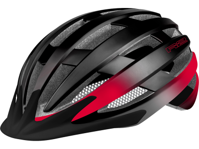 Cyklistická helma R2 ATH27G VENTU – černá/červená