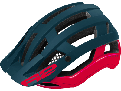 Cyklistická helma R2 ATH32C CROSS – modrá/červená