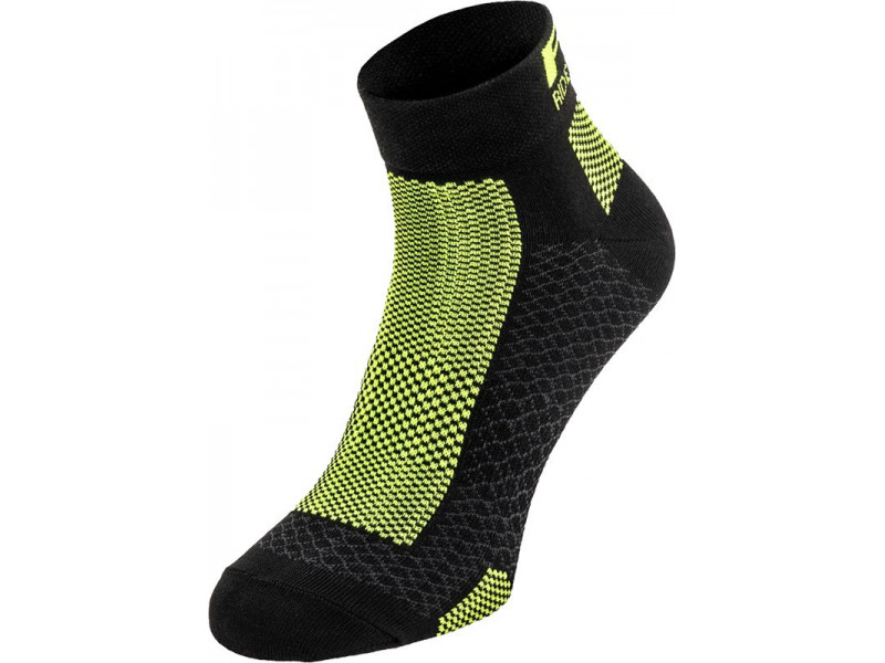 Cyklistické ponožky R2 EASY ATS10B – černá/neon žlutá
