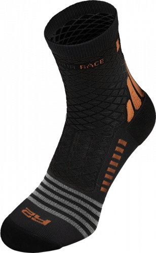 Cyklistické ponožky R2 Mission ATS14C – černá/hnědá
