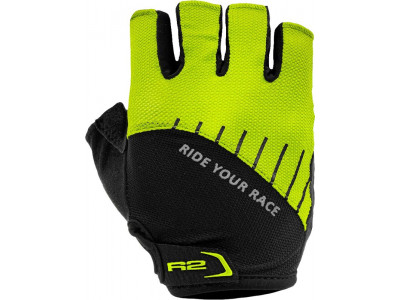 Cyklistické rukavice R2 Vouk ATR19D – zelená/černá Cyklistické rukavice R2 Vouk ATR19D – zelená/černá