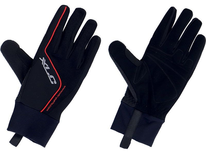 Zimní dlouhoprsté rukavice XLC CG-L18 černá/červená