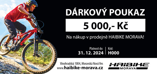 Dárkový poukaz Haibike Morava